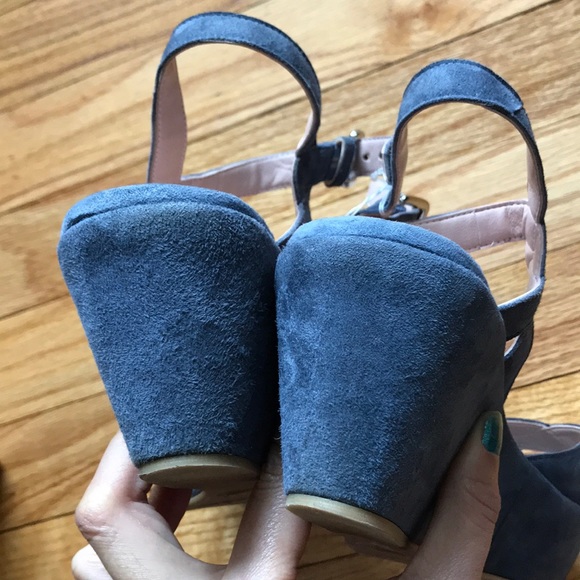 ✈️SW Suede Leather vibrant Wedges Platforms Coastal Designer Luxury vintage y2k - Picture 6 of 9